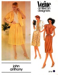 2714 J ANTHONY LINED JACKET, WRAP BLOUSE, WRAP SKIRT PATTERN 10